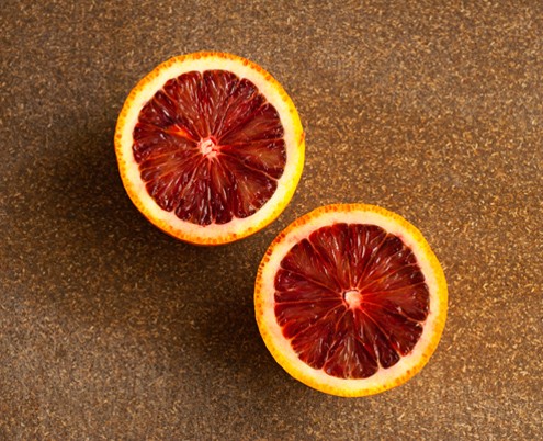 crimson colored blood orange