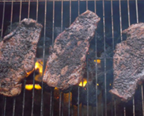 Coffee And Beer Steaks Grilled