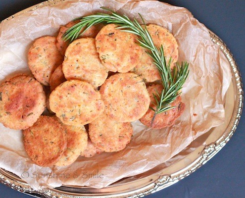 Rosemary & Parmesan Savory Cookies