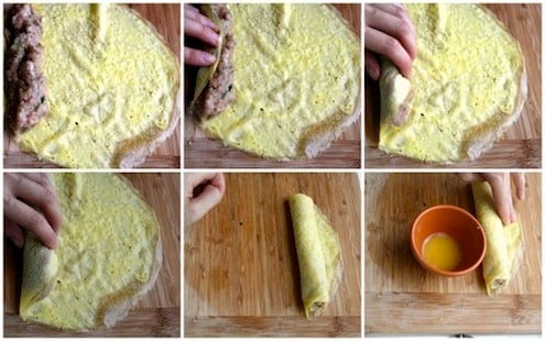 egg roll_process