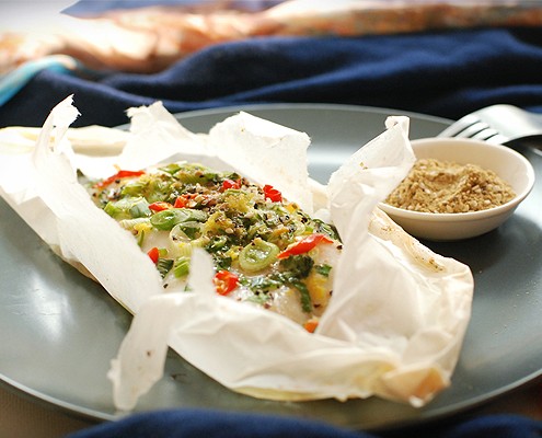 Sole en Papillote with an Egyptian Dukkah