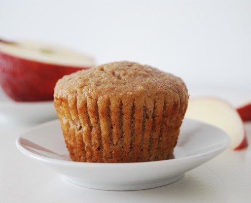 Whole-Wheat Applesauce Muffins