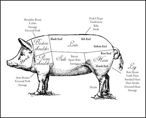 Pork Primal Cuts Chart