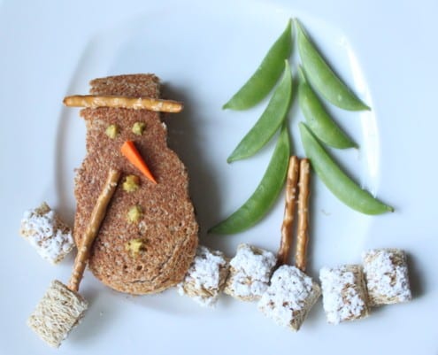Edible Art: Snowman Sandwich