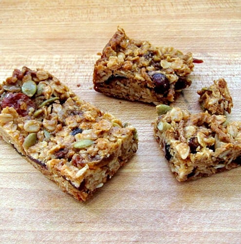 Chewy granola bars.