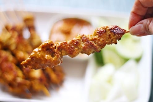 Chicken Satay with Sauce