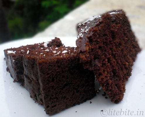 Healthy finger millet and chocolate cake recipe
