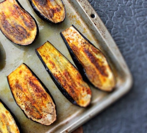 Indian Spiced Roasted Eggplants