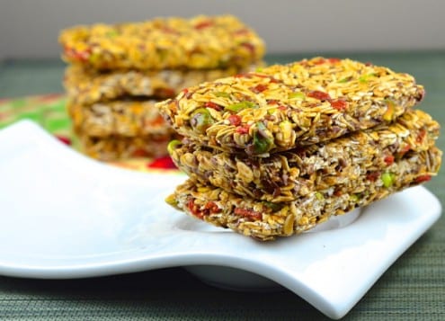 Flax Seed Granola Bars with Pistachios and Goji Berries