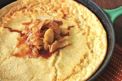 Finnish Pancake with Caramelized Apples 