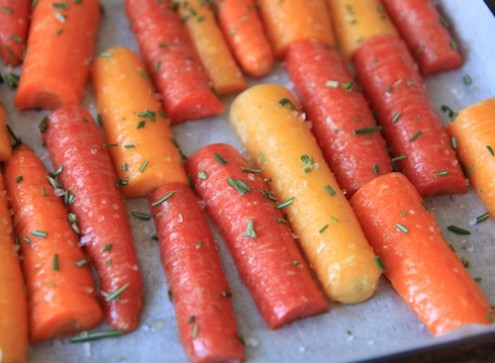 Roasted Honey & Rosemary Carrots Recipe