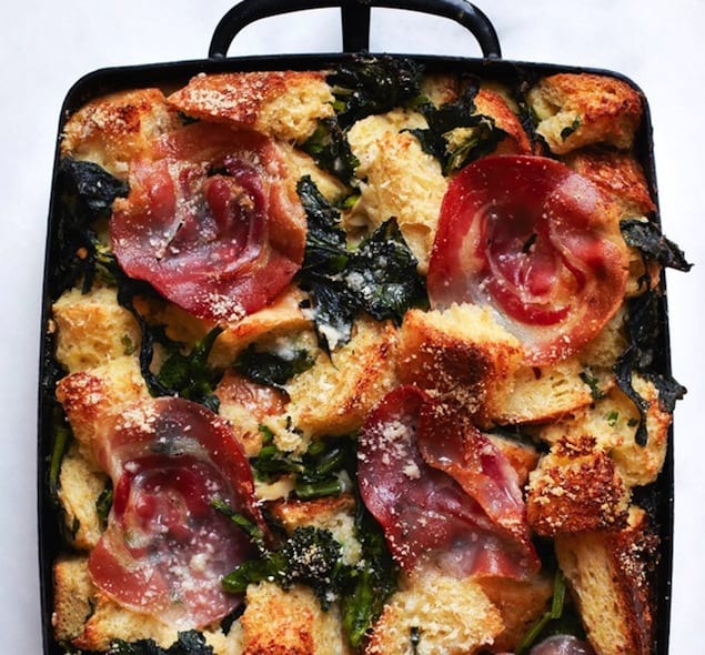 parmesan-bread-pudding-with-broccoli-rabe-and-pancetta-646-646x600