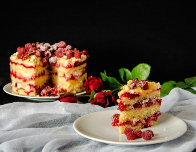 Lemonade and Raspberry Layer Cake
