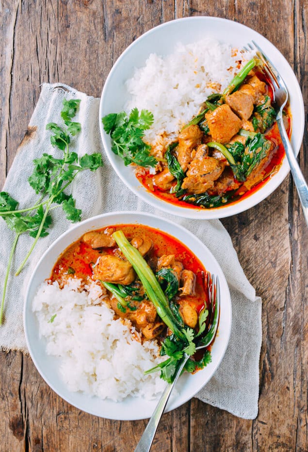 Comforting Chicken in Red Curry