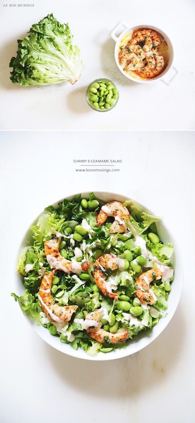 Simple Edamame and Shrimp Salad