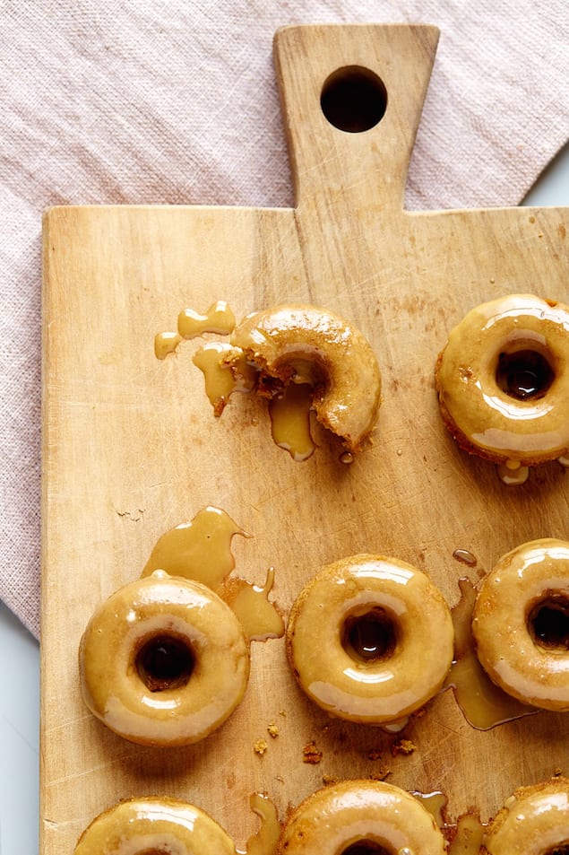 Spiced Maple Donuts with Maple Molasses Glaze