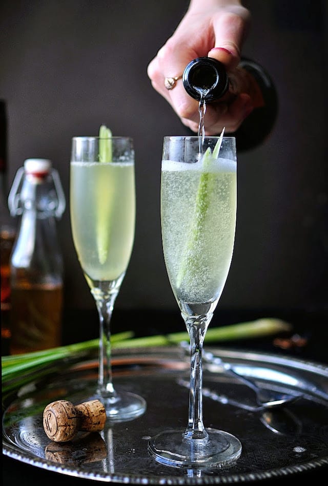 Elegant Cocktails with Champagne Spritz