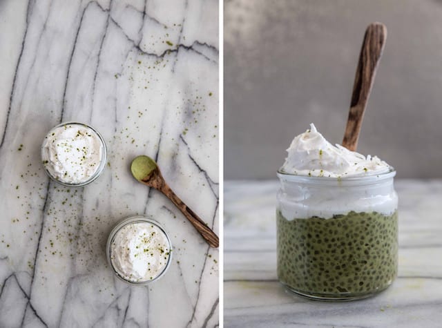 Matcha Chia Pudding with Coconut Whipped Cream2