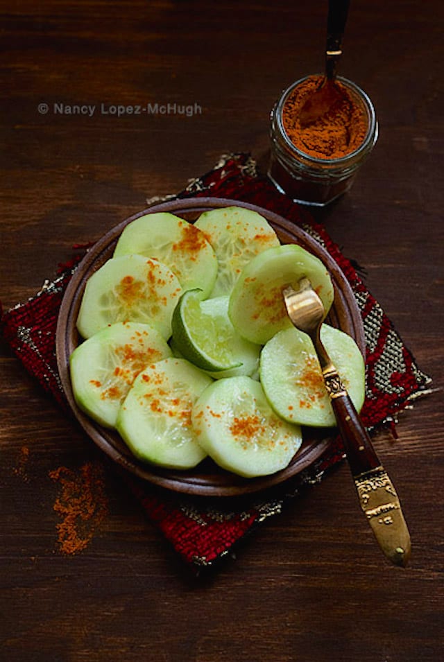 Cucumbers with Chile and Lime