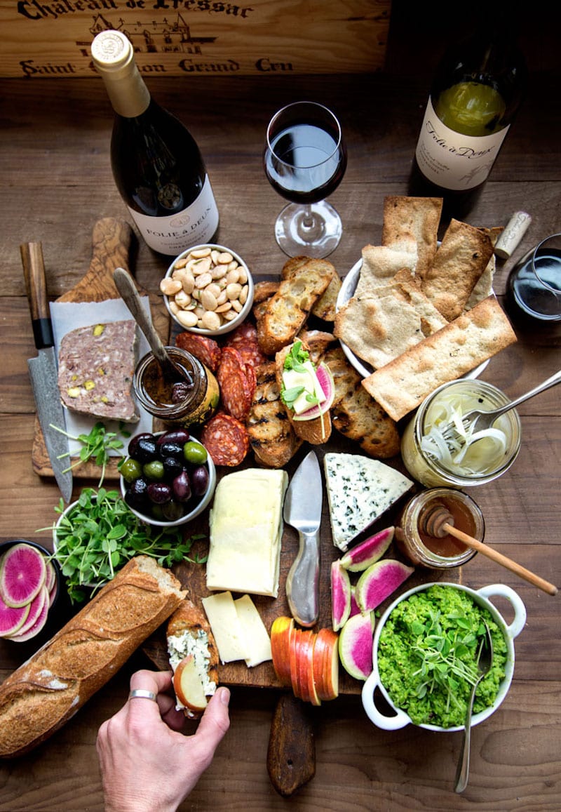 Spring Cheese Board with Pickled Fennel