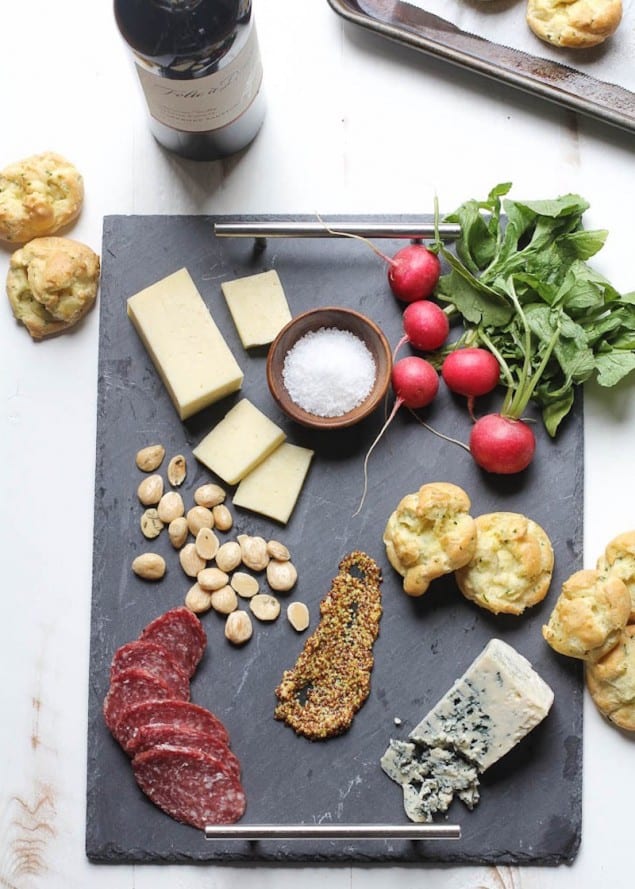 Ramp Gougères and a Spring Cheese Board