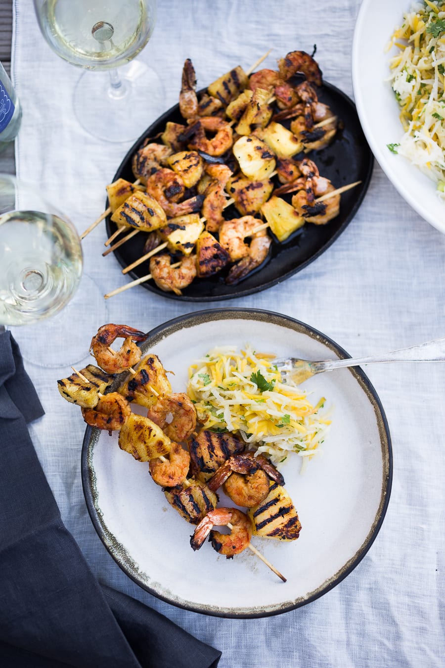 Pineapple Chipotle Grilled Shrimp