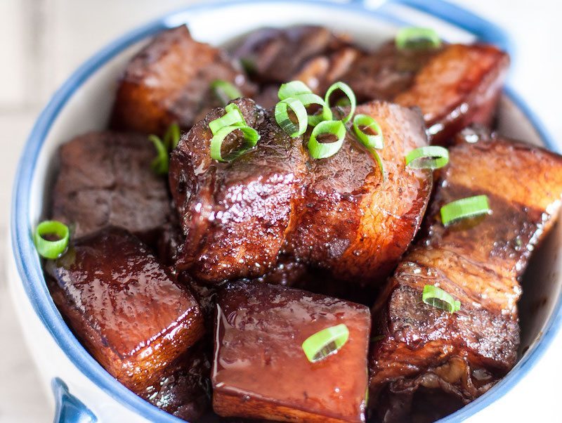 Braised Soy Sauce Pork Belly Honest Cooking