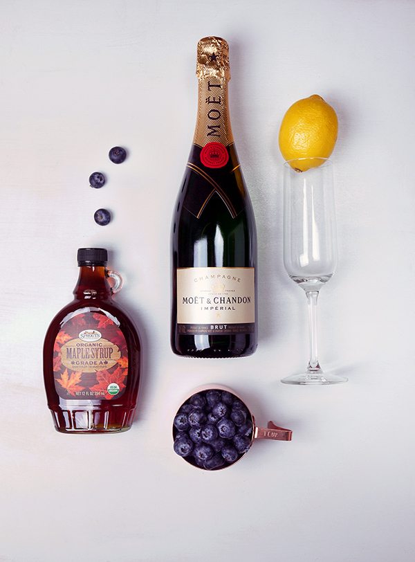 Sparkling Maple Blueberry Cocktail