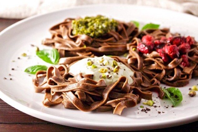 Italian Holiday Table: Chocolate Pasta Three Ways and Beautiful Einkorn Cookies