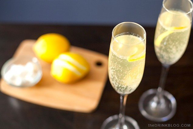 Champagne and Gin French 75