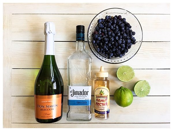 Sparkling Blueberry Lime Punch