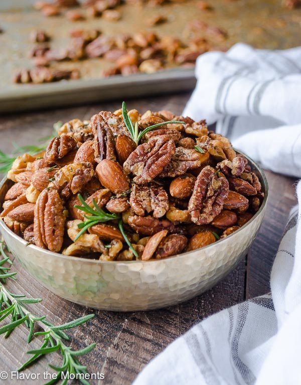 Spicy Maple Rosemary Nuts
