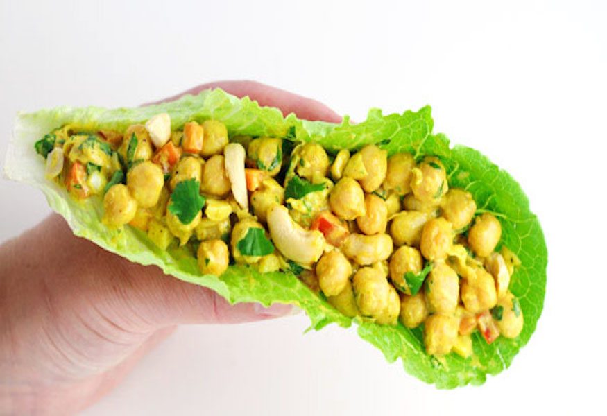 Healthy-Curry-Chickpea-Lettuce-Wraps-3