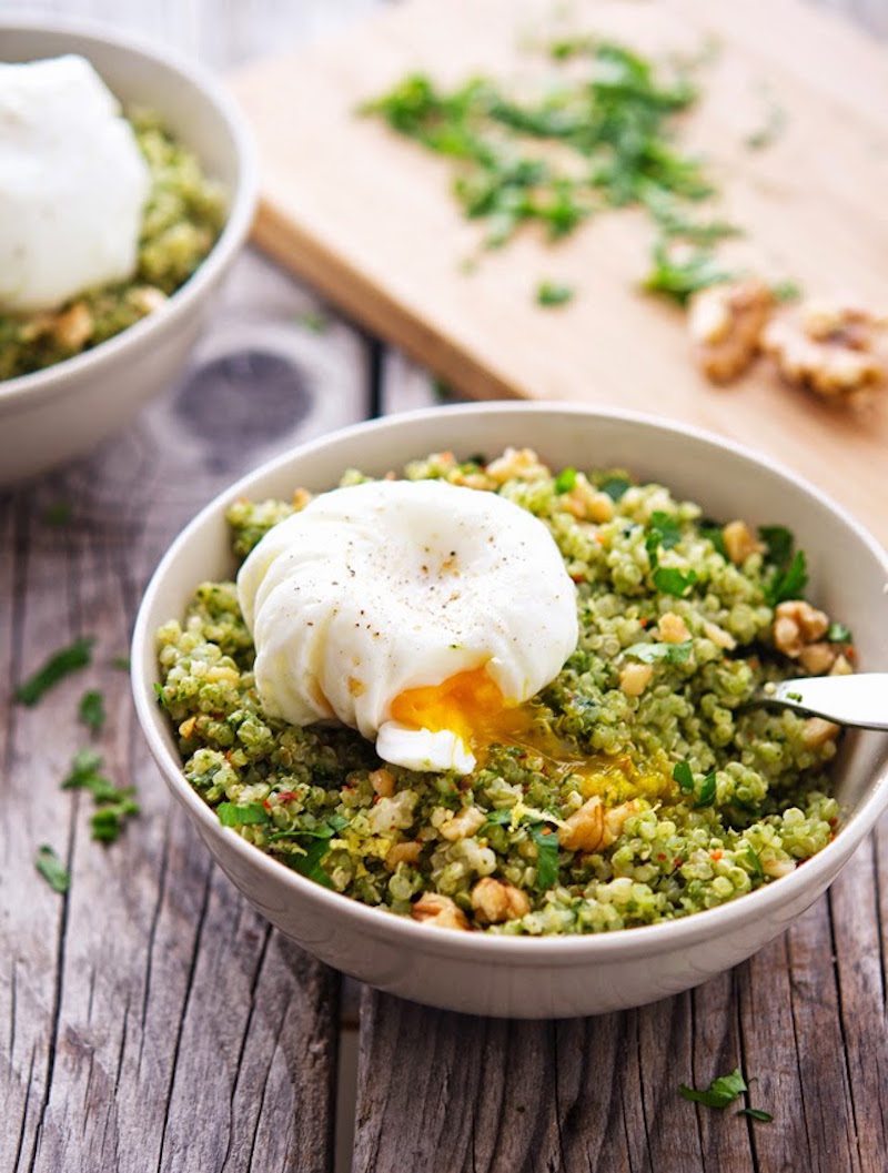 Quinoa-Kale-Pesto-Bowls