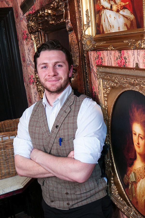 Andrew-charming mixologist at Peruke  and Periwig