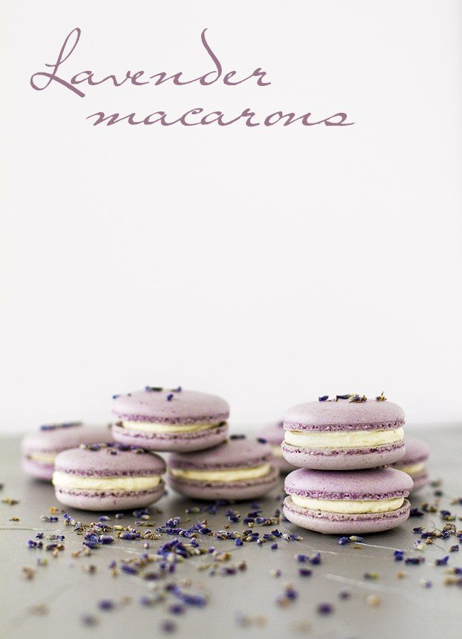 Lavender Buttercream Macarons