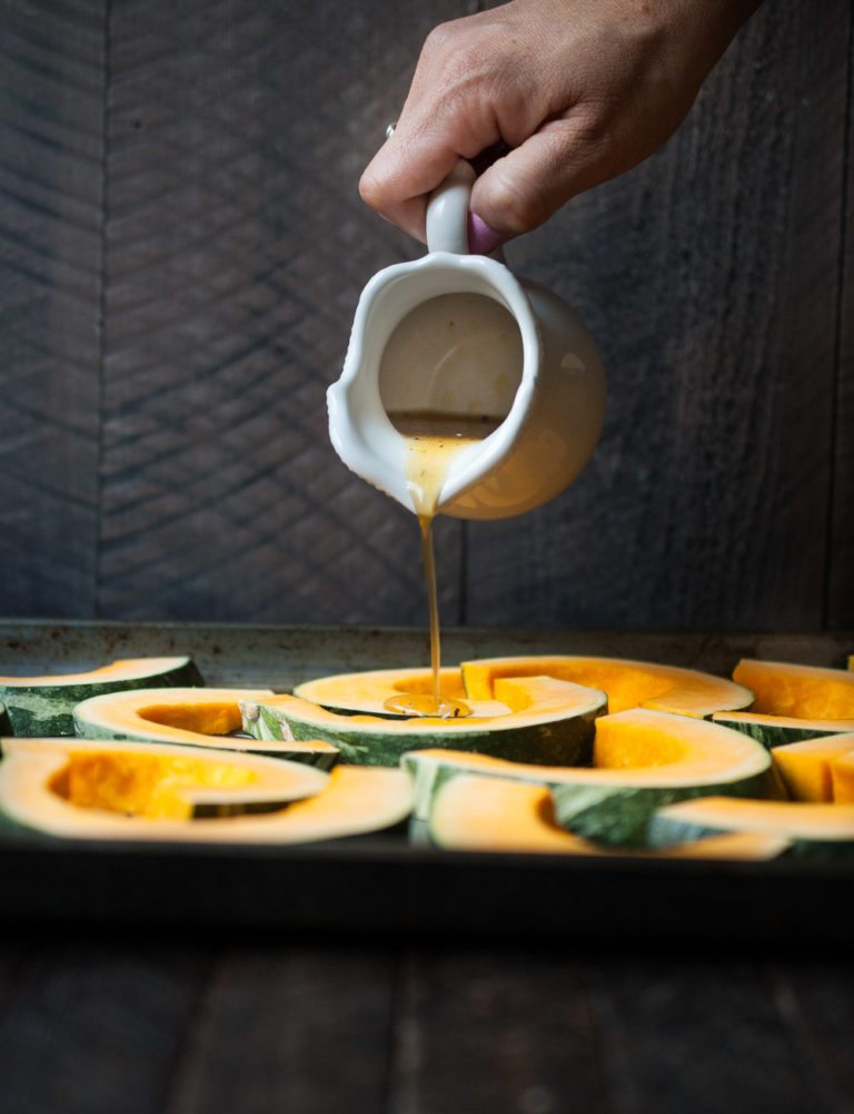 Cider and Maple Roasted Squash