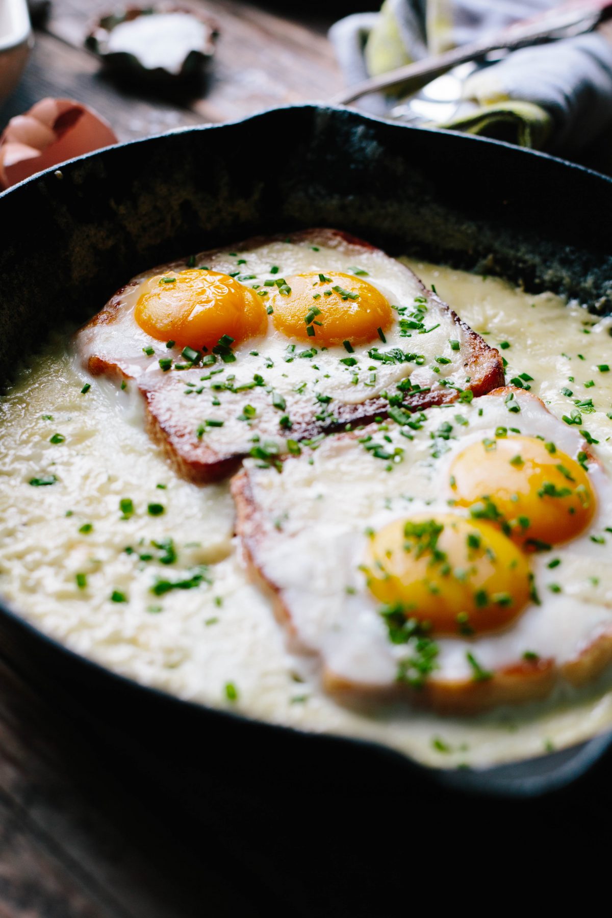 French Baked Eggs and Toast
