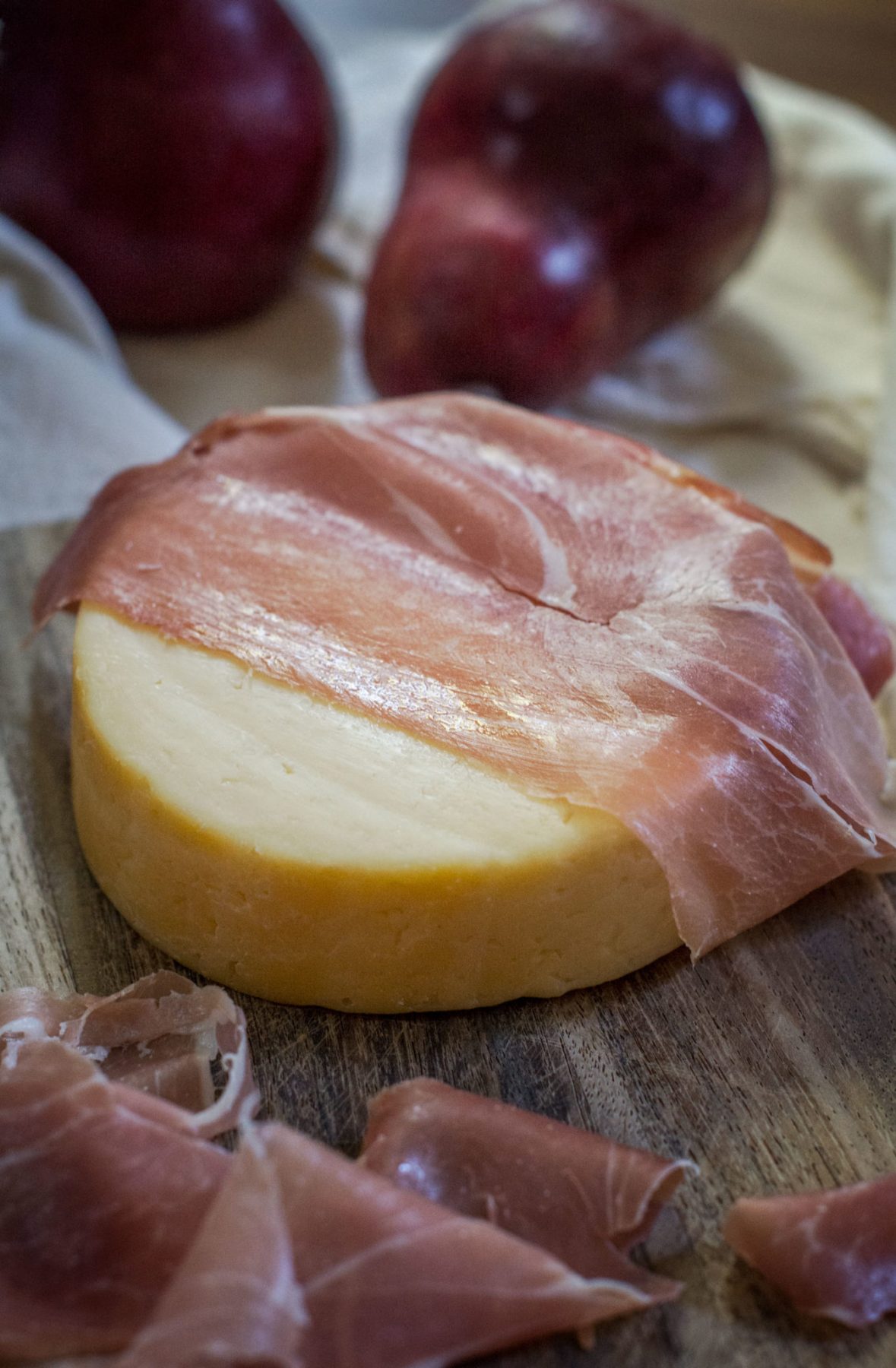 Prosciutto and Pastry-Wrapped Warm Gouda with Pear Compote