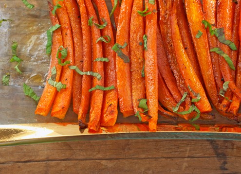Carrots with Pomegranate Molasses