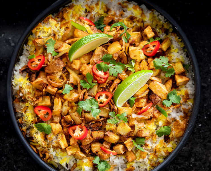 Chicken Biryani with Buttermilk Raita