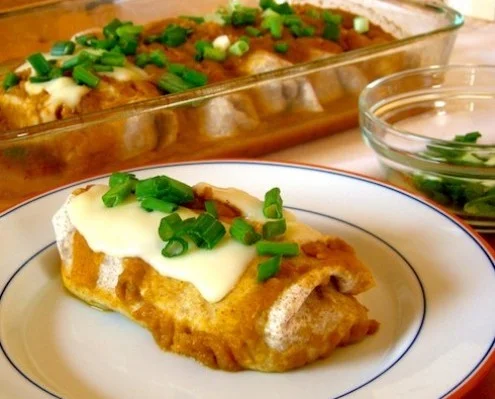 Enchiladas With Pumpkin Sauce