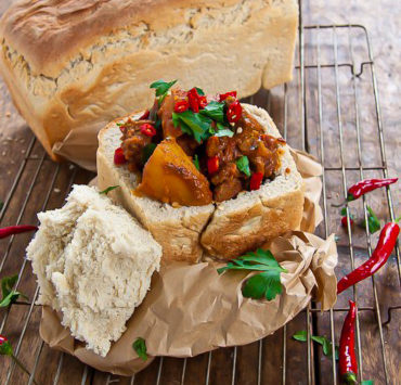 Lamb Potato Bunny Chow