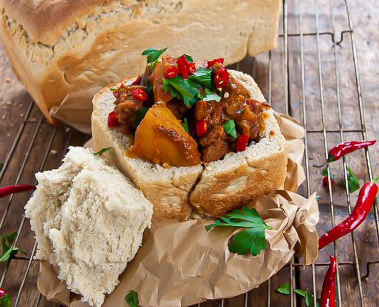 Lamb Potato Bunny Chow