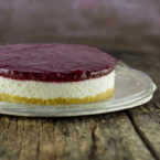 White Chocolate and Cherry Cheese Cake