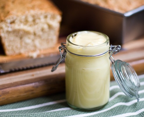 Lime Curd with Coconut bread.  The perfect match!