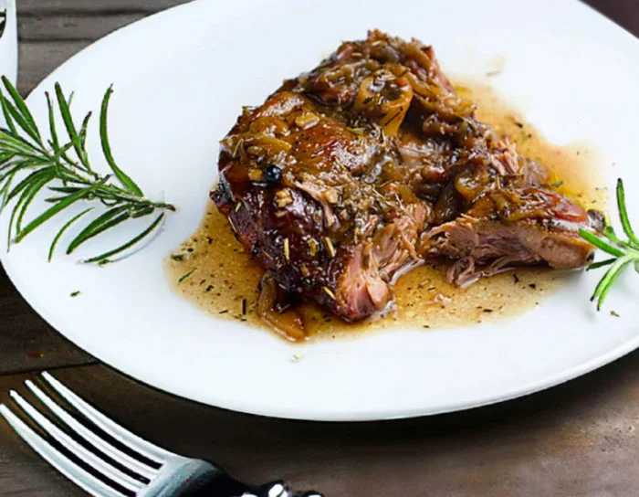 Braised Rosemary Lamb Shoulder Chops