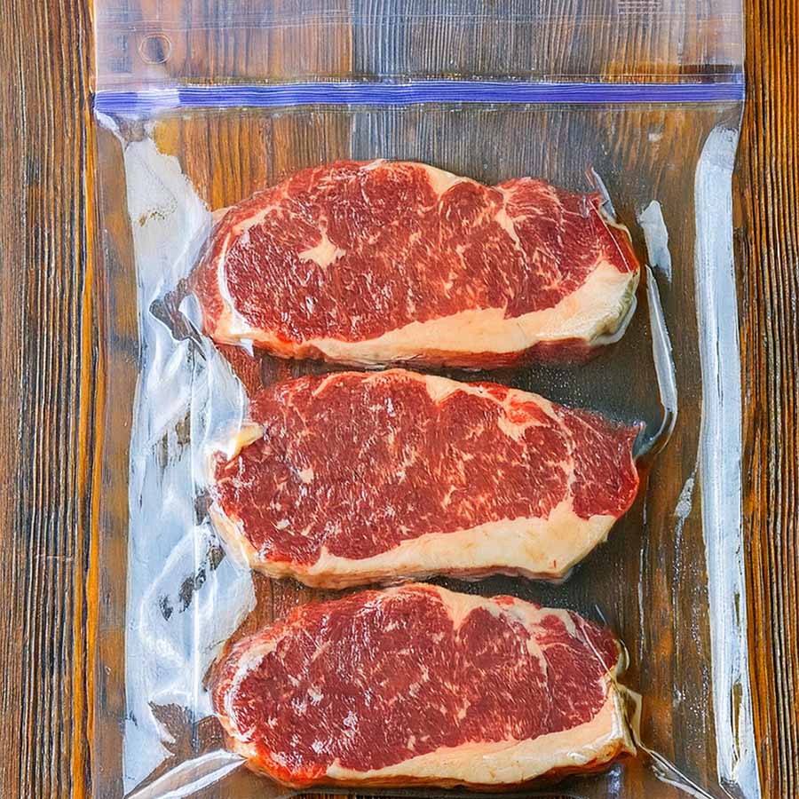 Steak Marinating