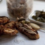 Rillettes, cornichons and sourdough toast