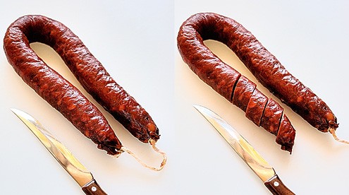 Chorizo a la sidra